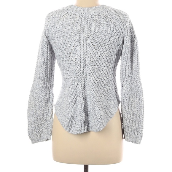 J.O.A. Chunky Knit Light Gray Cozy Sweater - Picture 2 of 3